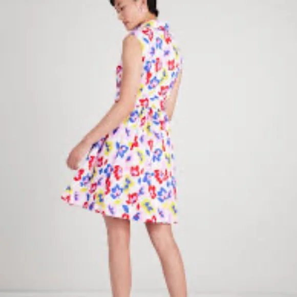 Kate Spade Summer Flowers Marina Dress Size XS - Picture 2 of 7